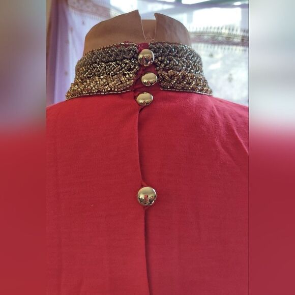 Vintage Beaded Blouse Size M See Below - Picture 11 of 12